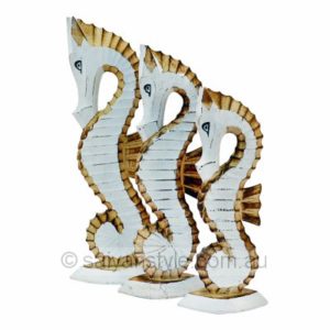 Sea Horse Standing - set of 3