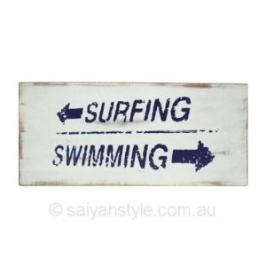 SWIMMING- SURFING SIGN